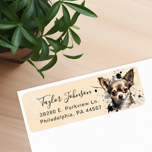 Chihuahua Return Address Label