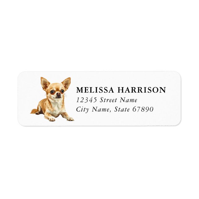 Chihuahua Return Address Labels (Front)