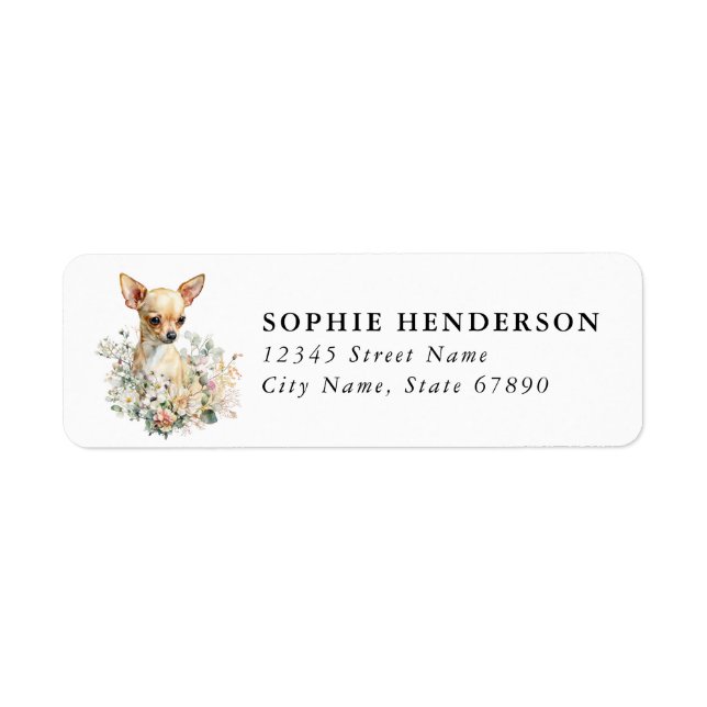 Chihuahua Return Address Labels (Front)