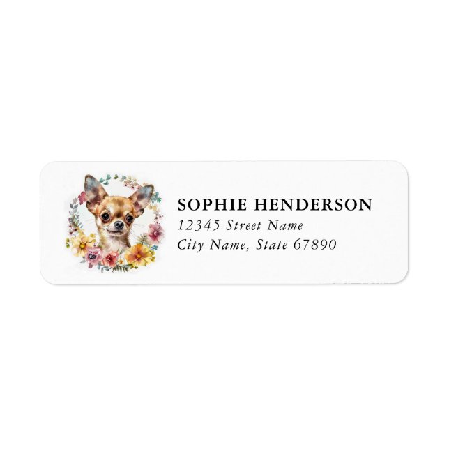 Chihuahua Return Address Labels (Front)