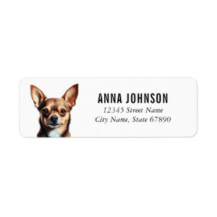 Chihuahua Return Address Labels