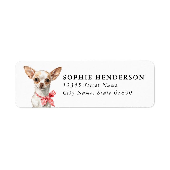 Chihuahua Return Address Labels (Front)