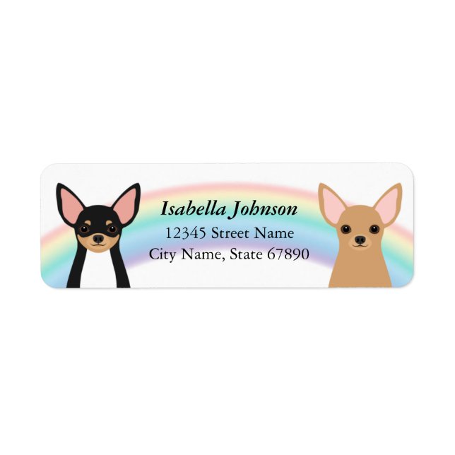 Chihuahua Return Address Labels (Front)