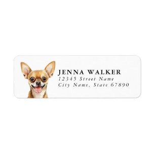 Chihuahua Return Address Labels