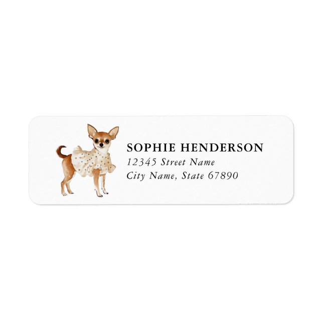 Chihuahua Return Address Labels (Front)