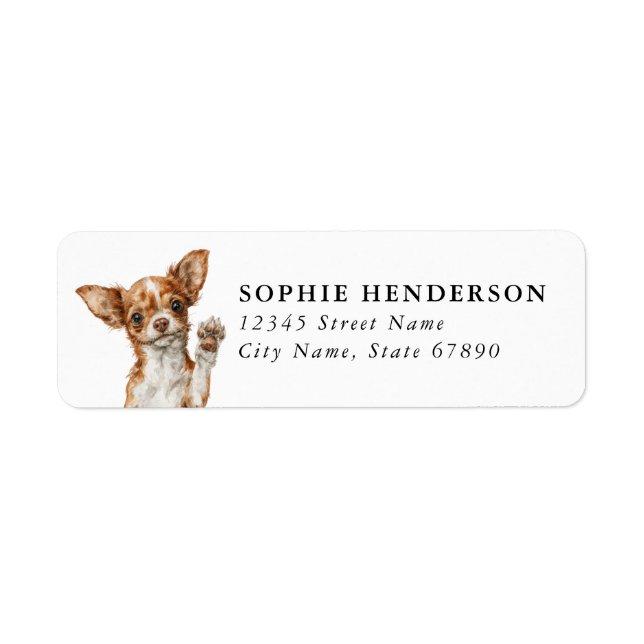 Chihuahua Return Address Labels (Front)