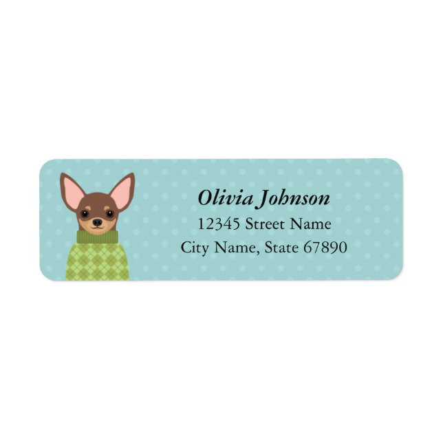 Chihuahua Return Address Labels (Front)