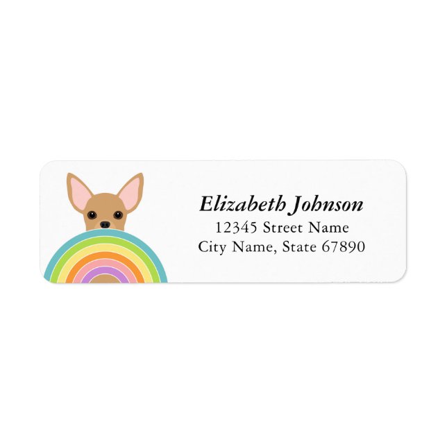 Chihuahua Return Address Labels (Front)