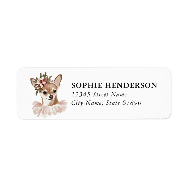 Chihuahua Return Address Labels (Front)