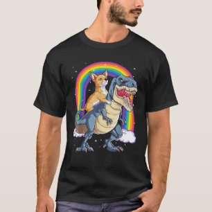 Chihuahua Riding Dinosaur T rex Gifts Boys Kids Ra T-Shirt