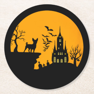 Chihuahua         round paper coaster