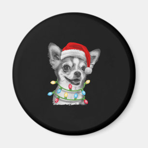chihuahua santa christmas tree lights xmas gifts magnet