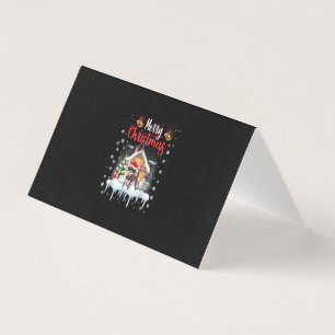 chihuahua santa hat merry christmas dog lover