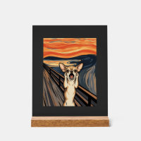 Chihuahua Scream Expressionist Dog Art_1