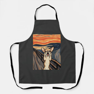 Chihuahua Scream Expressionist Dog Art_1 Apron