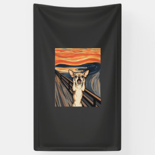 Chihuahua Scream Expressionist Dog Art_1 Banner