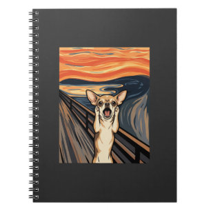 Chihuahua Scream Expressionist Dog Art_1 Notebook