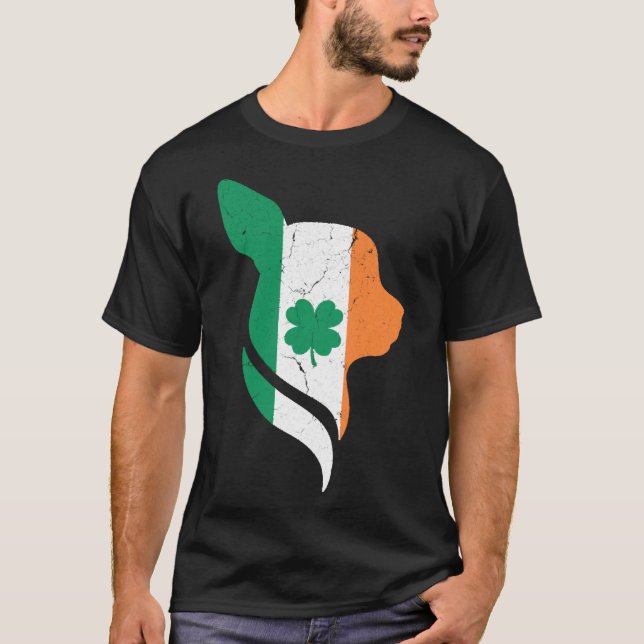 Chihuahua Shamrock C St Patricks Day T-Shirt (Front)
