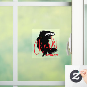 Chihuahua + Shark = Chark - BEWARE! Window Cling