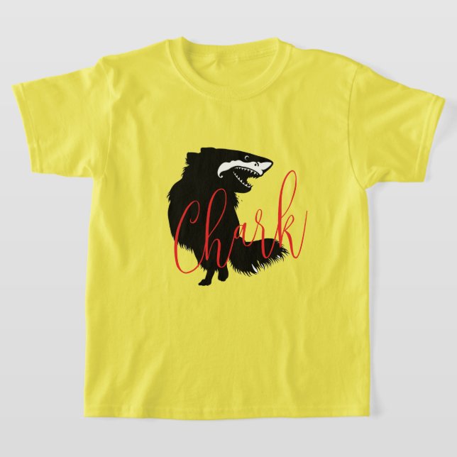 Chihuahua + Shark = Chark  T-Shirt (Laydown)