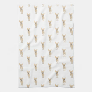 Chihuahua (Short Haired, Fawn Tan Cream) Tea Towel