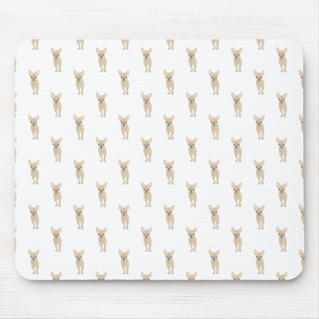 Chihuahua (Short Haired, Fawn Tan) Mouse Mat (Front)