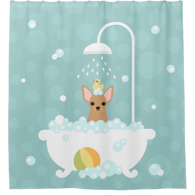 Chihuahua Shower Curtain (Front)