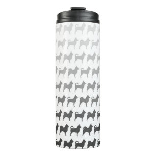 Chihuahua Silhouettes Pattern Thermal Tumbler