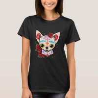 Chihuahua Skull Day of the Dead Sugar Skull Dog Ha
