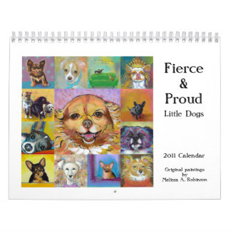 Chihuahua small dog 2011 calendar art paintings