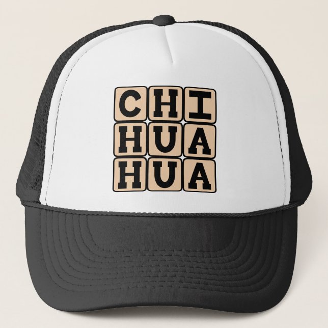 Chihuahua, Small Toy Dog Breed Trucker Hat (Front)