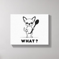 Chihuahua Spoon Surprise Funny Dog Art