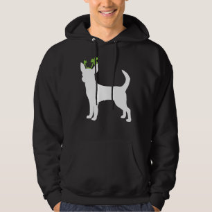 Chihuahua St Patricks Day Shamrock Dog Hoodie