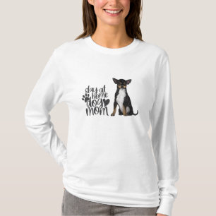 Chihuahua -  Stay At Home Dog Mum T-Shirt