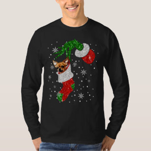 Chihuahua Stolen Christmas Animal Cute Snow Festiv T-Shirt