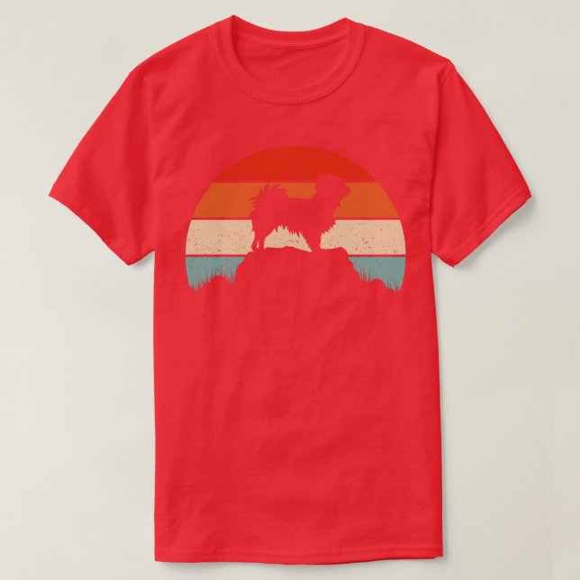 Chihuahua Sunset Retro T-Shirt (Design Front)