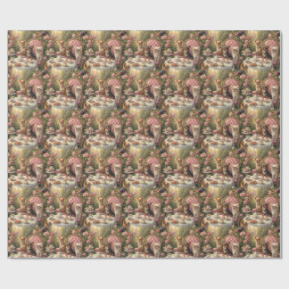 Chihuahua Tea Party Wrapping Paper