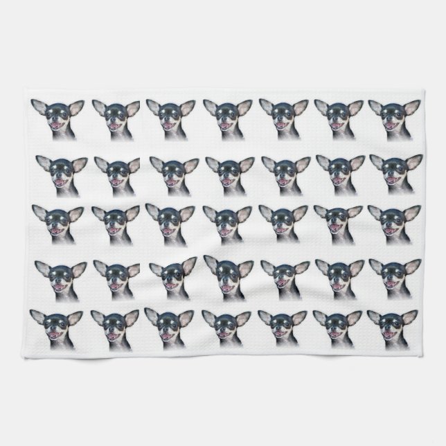 Chihuahua Tea Towel (Horizontal)