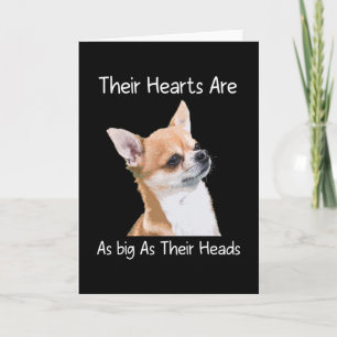 Chihuahua Their Hearts Are As Big As Their Heads Card