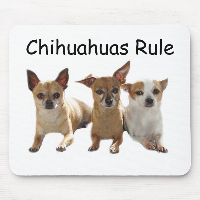 Chihuahua Trio Mousepad (Front)