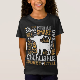 Chihuahua Typography Word Art Funny Dog Lover Gift T-Shirt