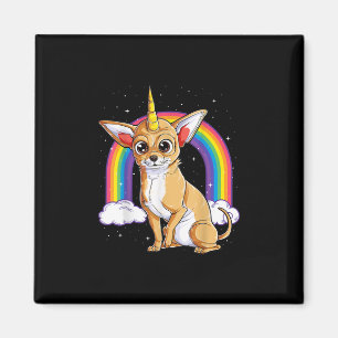 chihuahua unicorn girls space galaxy rainbow do magnet