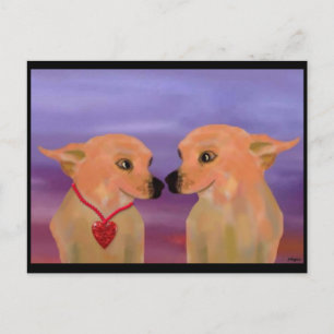 Chihuahua Valentine Love Holiday Postcard