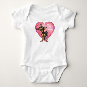 Chihuahua Valentine's Day Baby Bodysuit