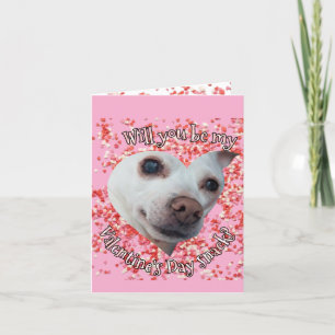 Chihuahua Valentine's Day Folded Holiday Card