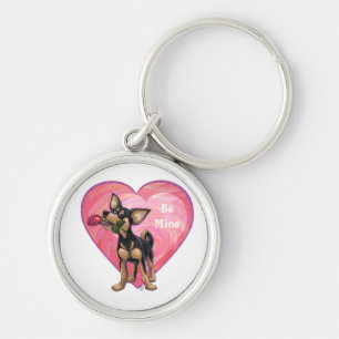 Chihuahua Valentine's Day Key Ring
