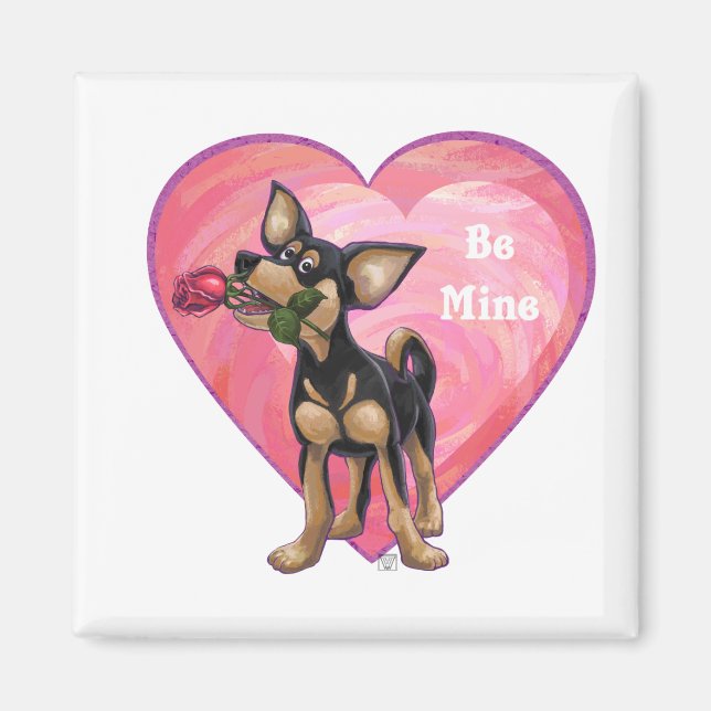 Chihuahua Valentine's Day Magnet (Front)