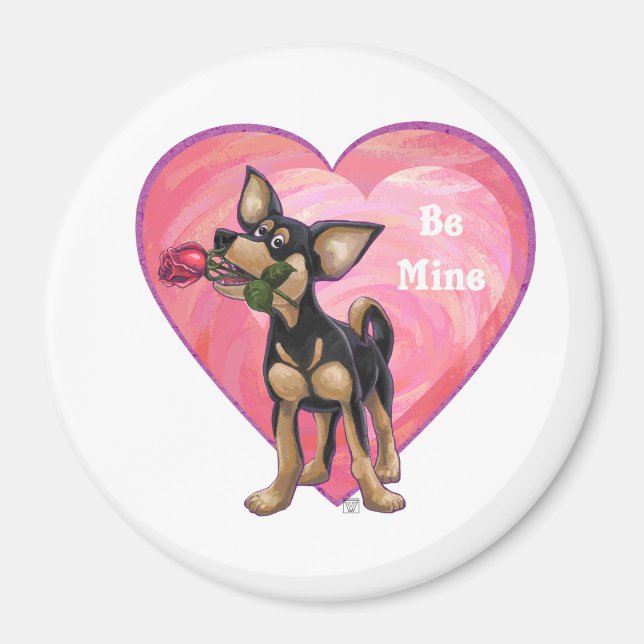 Chihuahua Valentine's Day Magnet (Front)