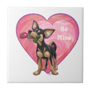 Chihuahua Valentine's Day Tile