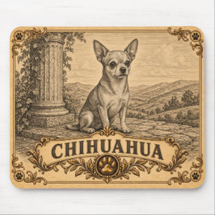 Chihuahua, Vintage Heritage Dog Mouse Mat